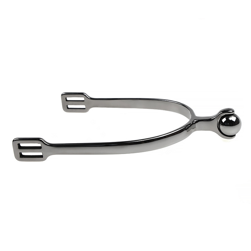 Stainless Steel British Spurs Equestrian Supplies with Small Rolling Balls at the Tail That Do Not Hurt Horses [Sp6110]
