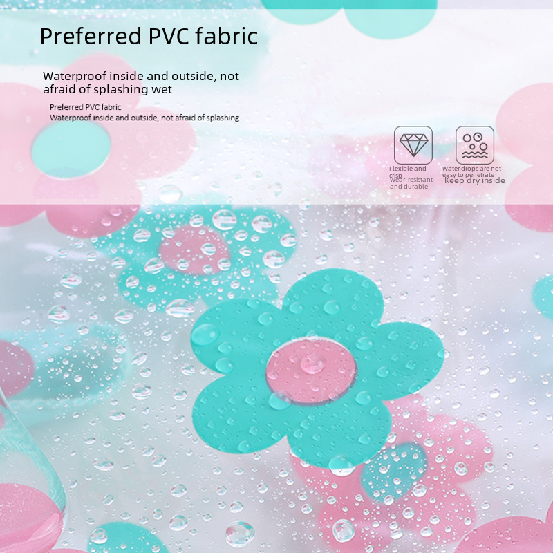 Factory Direct Transparent Printed Cosmetic Bag Portable Large Capacity Waterproof pvc Storage Bag Men's Portable Wash Bag