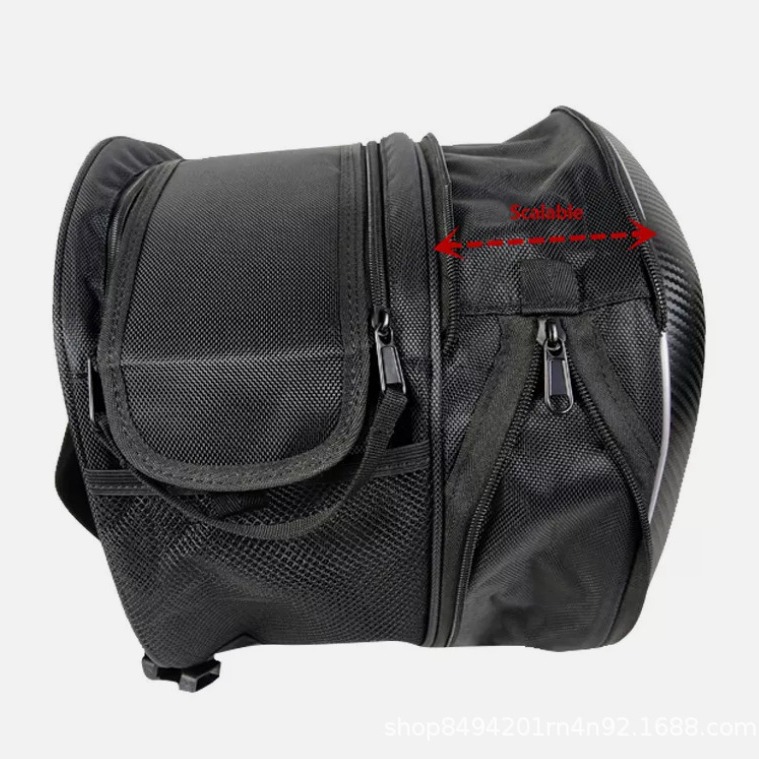 Motorcycle Side Bag Saddle Bag Riding Tail Bag Helmet Delivery Waterproof Cover Strap Fixed Side Bag Hanging Bag