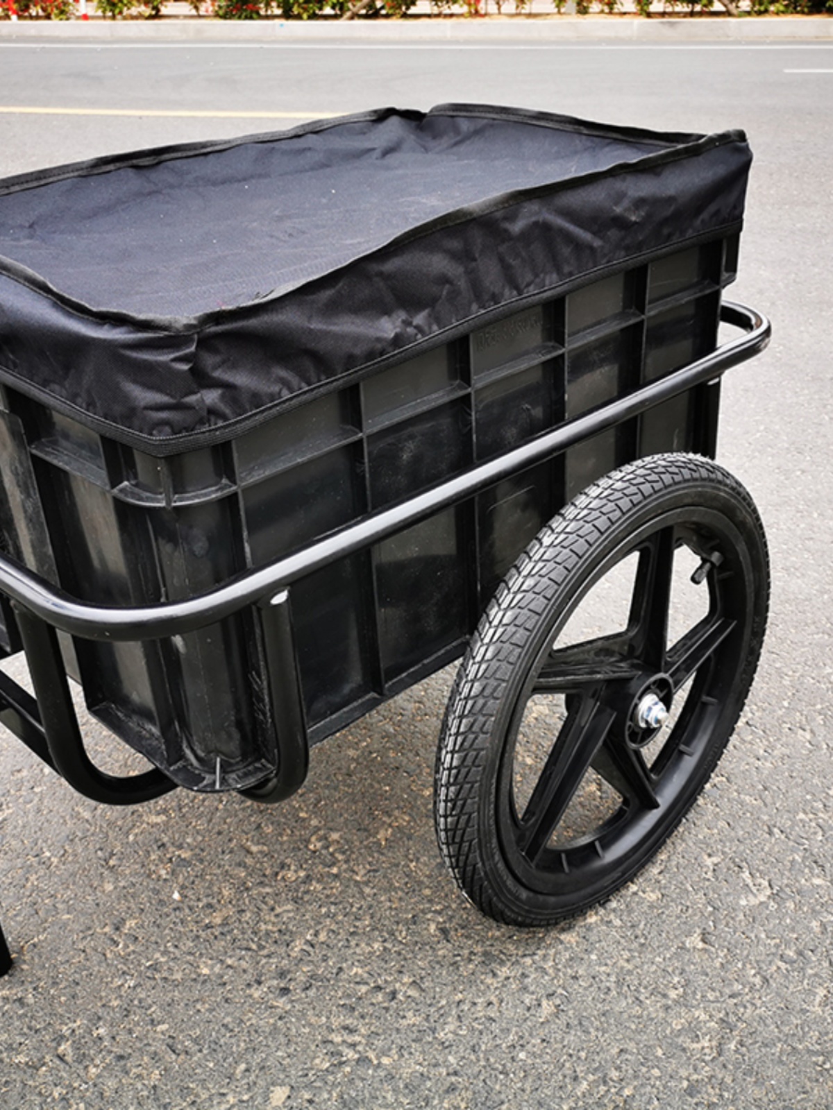 Bicycle Trailer Hitch for Cycling Camping Cargo Pet Small Trailer Bicycle Tow Truck Rear-Mounted Parent-Child Bike