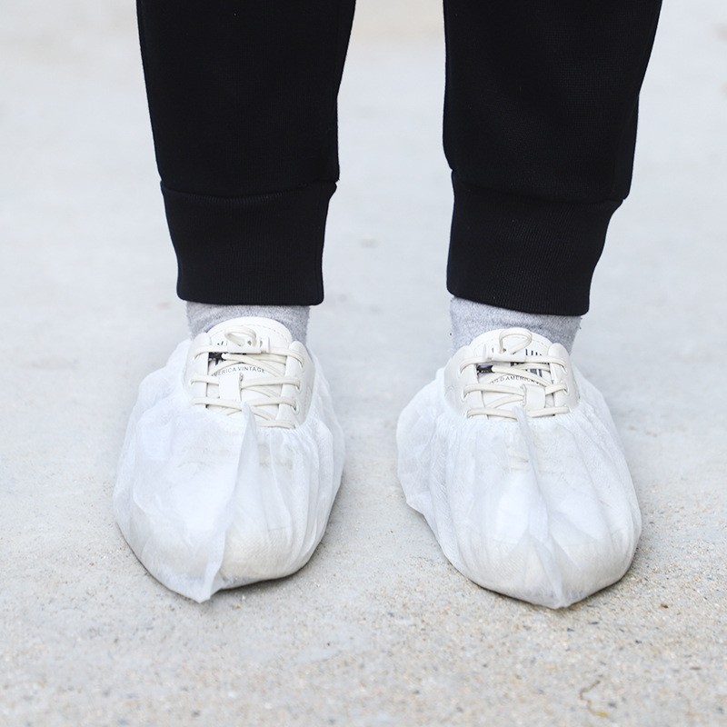Thickened Shoe Cover Non-woven Non-slip Household Indoor Disposable Shoe Cover Breathable Machine Room Wear-resistant Factory Foot Cover