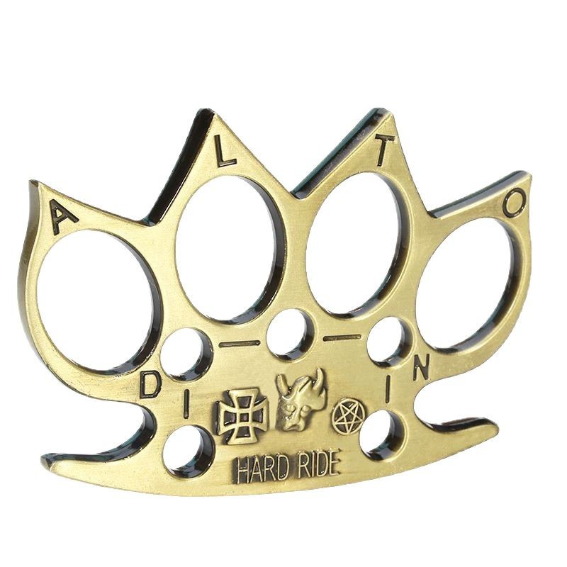 Pointed Pointed Pointed Pointed Tiger Iron Four Finger Self-Defense Self-Defense Four Finger Hand Support Buckle Anti-Wolf Knuckles Self-Defense Ring Knuckles Equipment