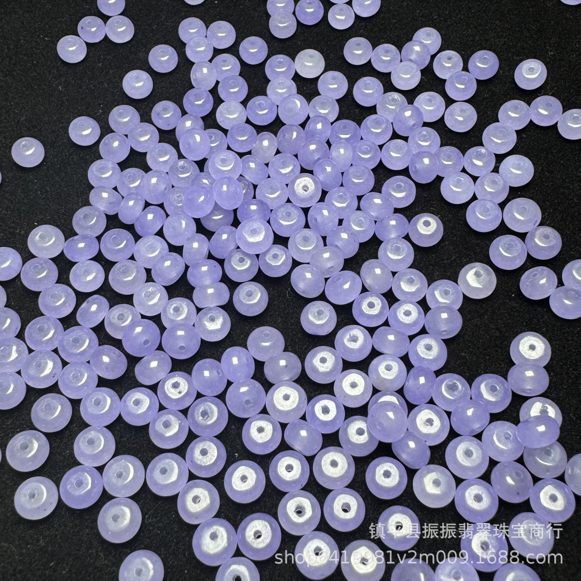 High Ice Violet 6mm Abacus Beads Loose Beads Wholesale DIY Accessories Bracelet Necklace Spacer Bracelet Jade Jewelry