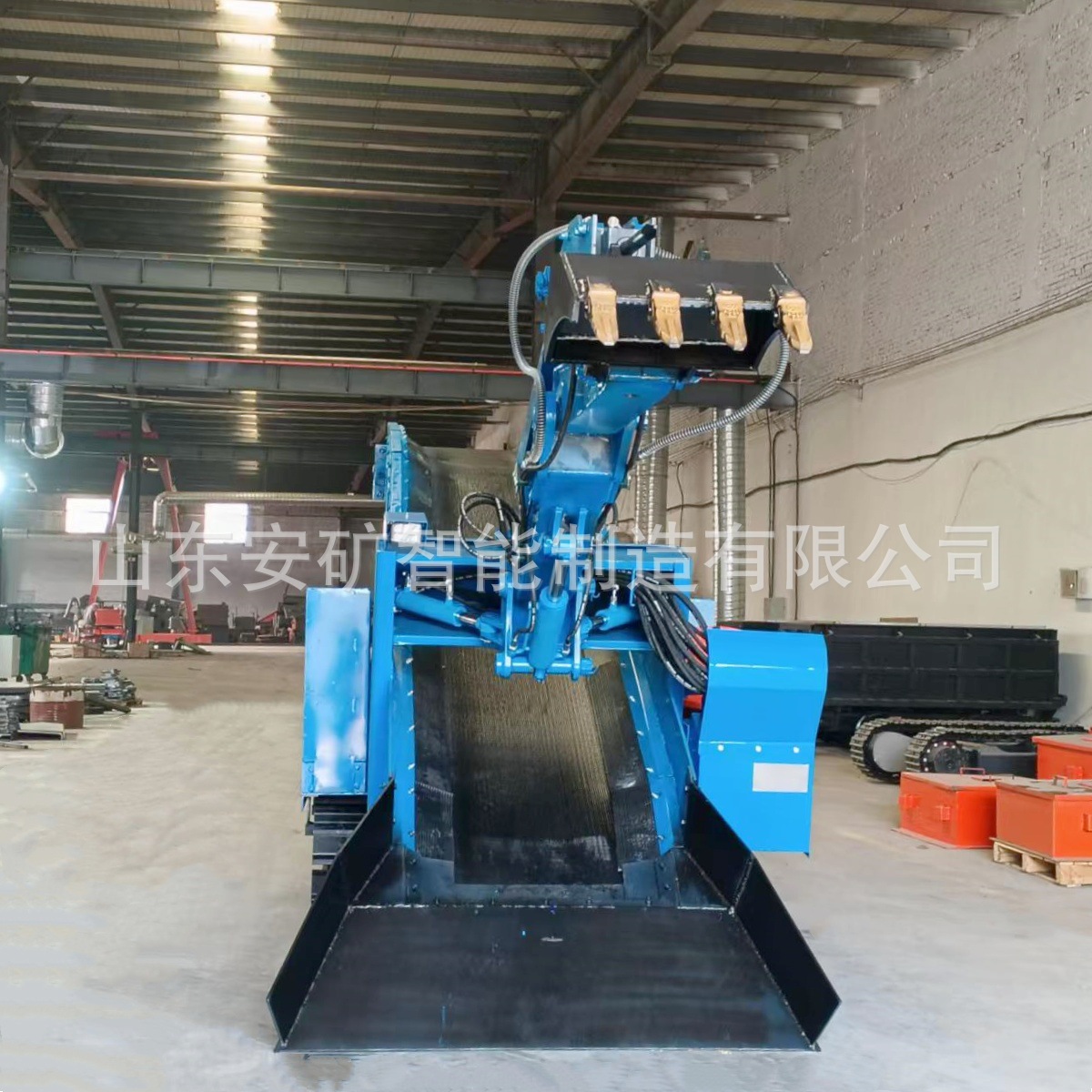 Single-Rib Crawler Track Tunnel掘进 and Loading Equipment Mining Slag Rake Zwy100 Crawler Slag Rake