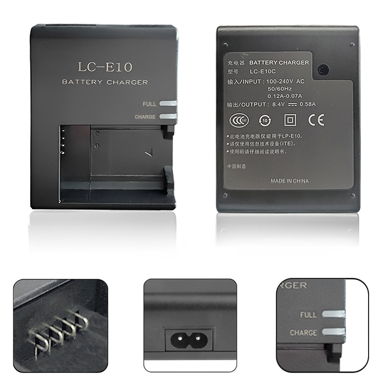 LC-E10 LP-E10 charger for Canon EOS 1100D 1200D 1500D 3000D X50