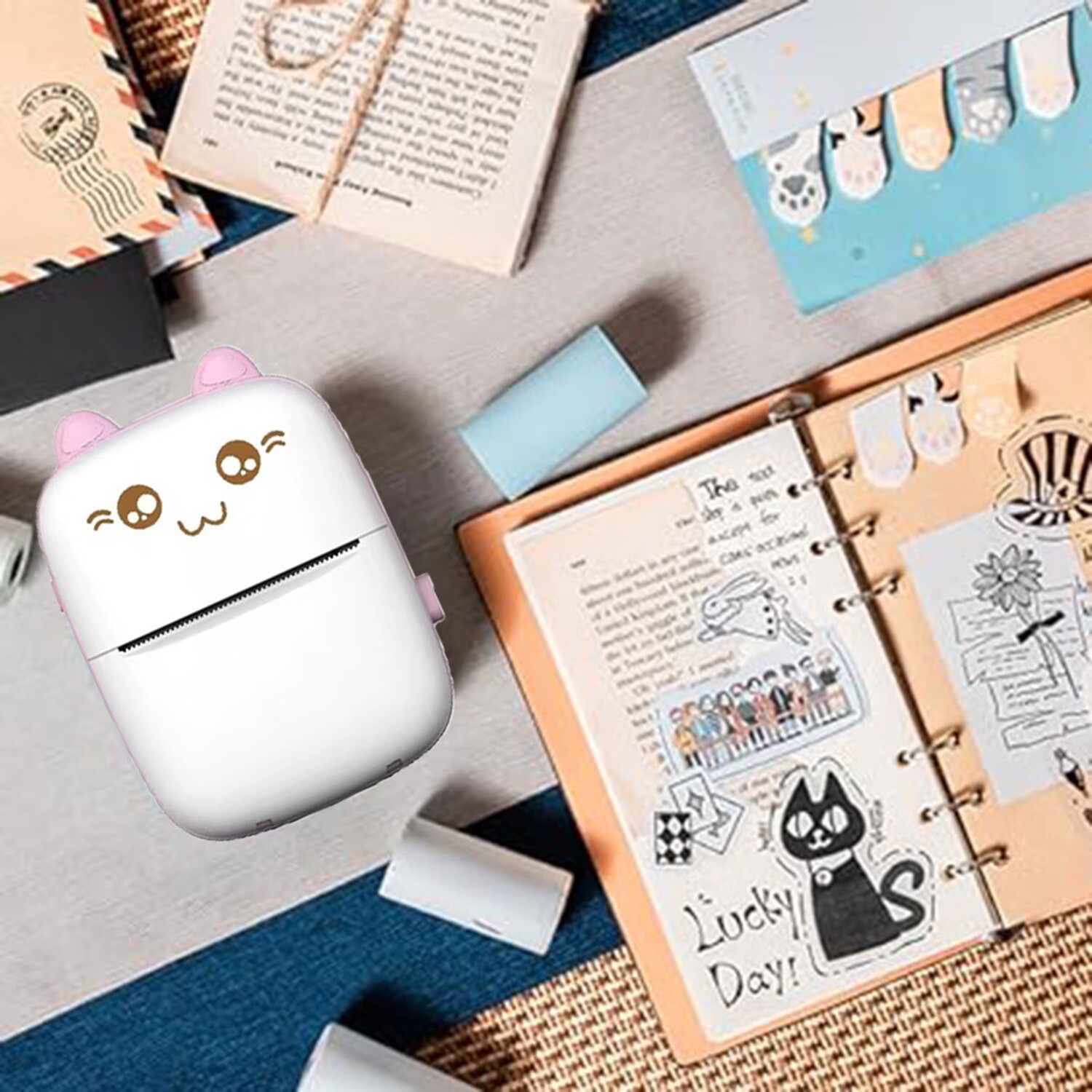 Cross-Border C9 Mini Printer Small Portable Pocket Error Printing Thermal Mobile Phone Bluetooth Mini Printer