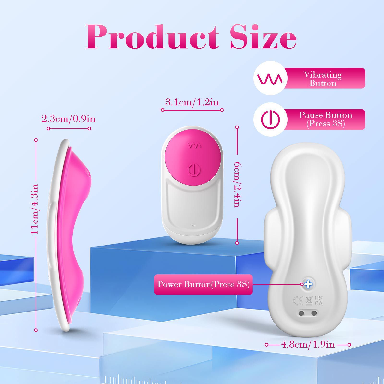 Sanitary Napkin Vibrator App Remote Control Wearable Female Clitoral Stimulation Vibrating Masturbation Device Adult Sex Toy