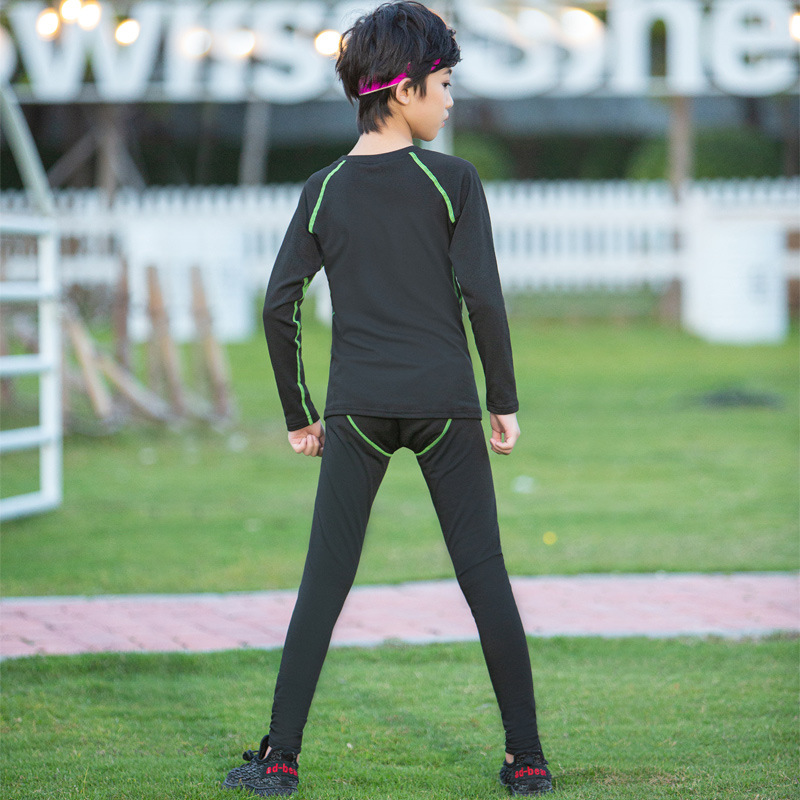 Children's tights team training clothes suit basketball football sports running bottoming high elastic breathable quick-drying clothes