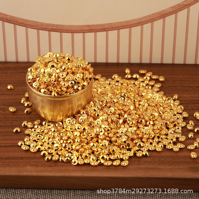 Привлекающий удачу реалистичный солидный песчаный золотой маленький слиток золотой семечки украшение мини слиток для гостиной офиса подарок