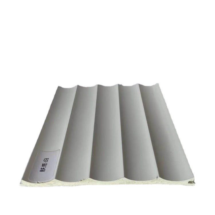 Wpc Bamboo Wood Fiber Interior Panel Skirting Molding Board Bamboo Wood Solid Wave Board Wholesale Wall Panel