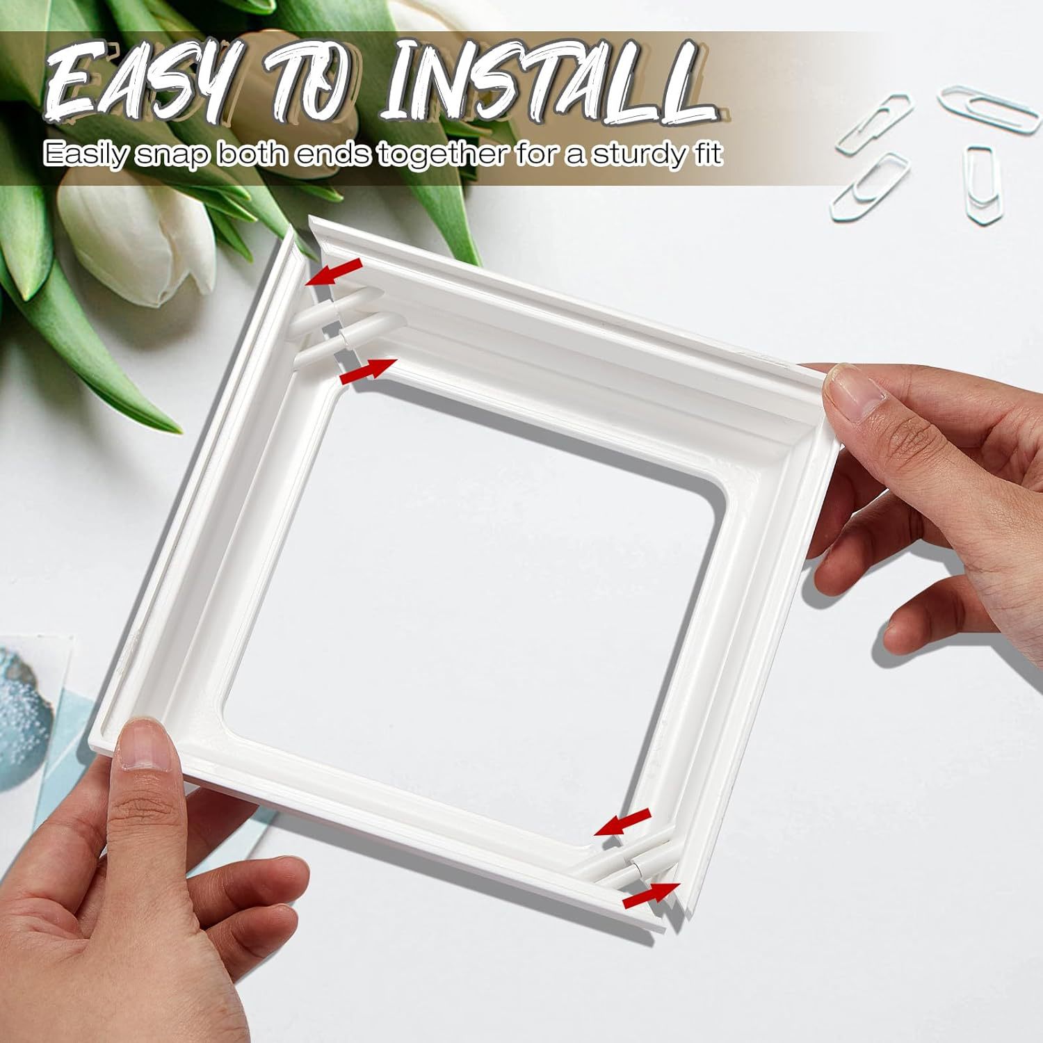 Vinyl Column Skirt Column Bottom Cover Column Wrap for Porch Deck Column Base Set