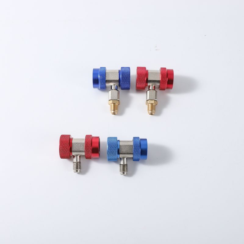 R134A All-Copper Quick-Connect Air Conditioner Plus Refrigerant Conversion Joint Car Fluoride Quick Connector Car Air-Conditioning Tool
