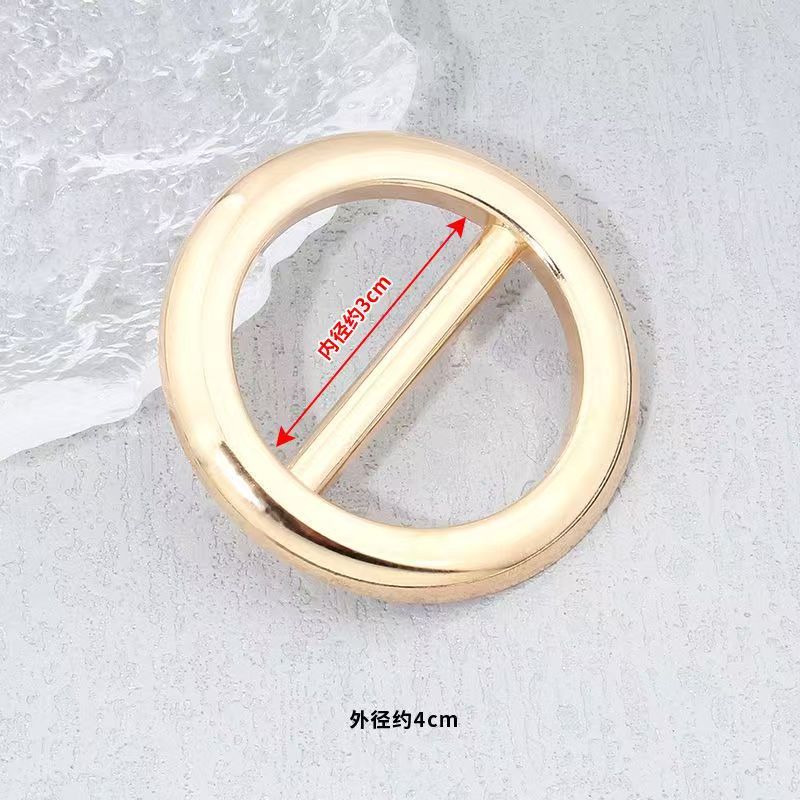 Metal Coat Corner Buckle Knot Buckle Silk Scarf Button Belt Adjusting Three Buckle Shirt T-shirt Hem Fixed Decorative Buckle