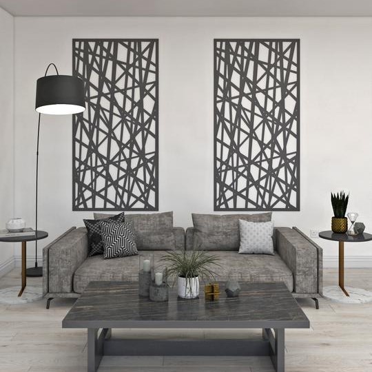 Декоративная перегородка из древесно-пластиковых материалов для интерьера, перегородка из древесно-пластиковых материалов, декор стен за диваном, подвесная картина у кровати, перегородка для балкона и торгового центра