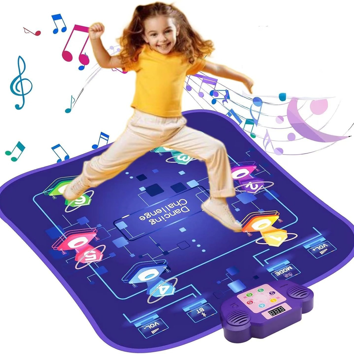 2025 Новый кросс-браузерный Bluetooth танцевальный коврик Игра Музыкальный ритм Соревнование Многофункциональные подарки для мальчиков и девочек
