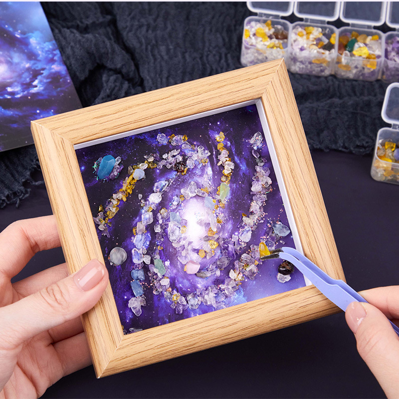 Shiguangyu Guangyinghua Butterfly Ember Eternal Night Series High-Value Crystal Stone Desktop Ornament Office Decorative Painting