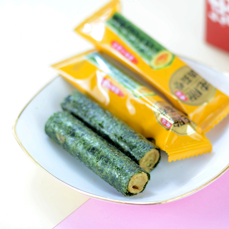 Huijia Pure Crisp Sea Moss Roll Greedy Snacks Cake Accompanied by Full Moon One Year Wedding Birthday Accompanying Gift 5 Pack