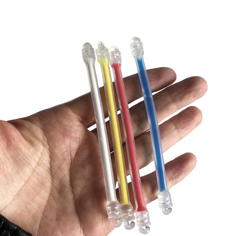 Transparent Silicone Strip Double Hook Shock Absorber Tennis Rafting External Shock Absorbing Snake Soft Silicone Tennis Rafting Shock Absorbing