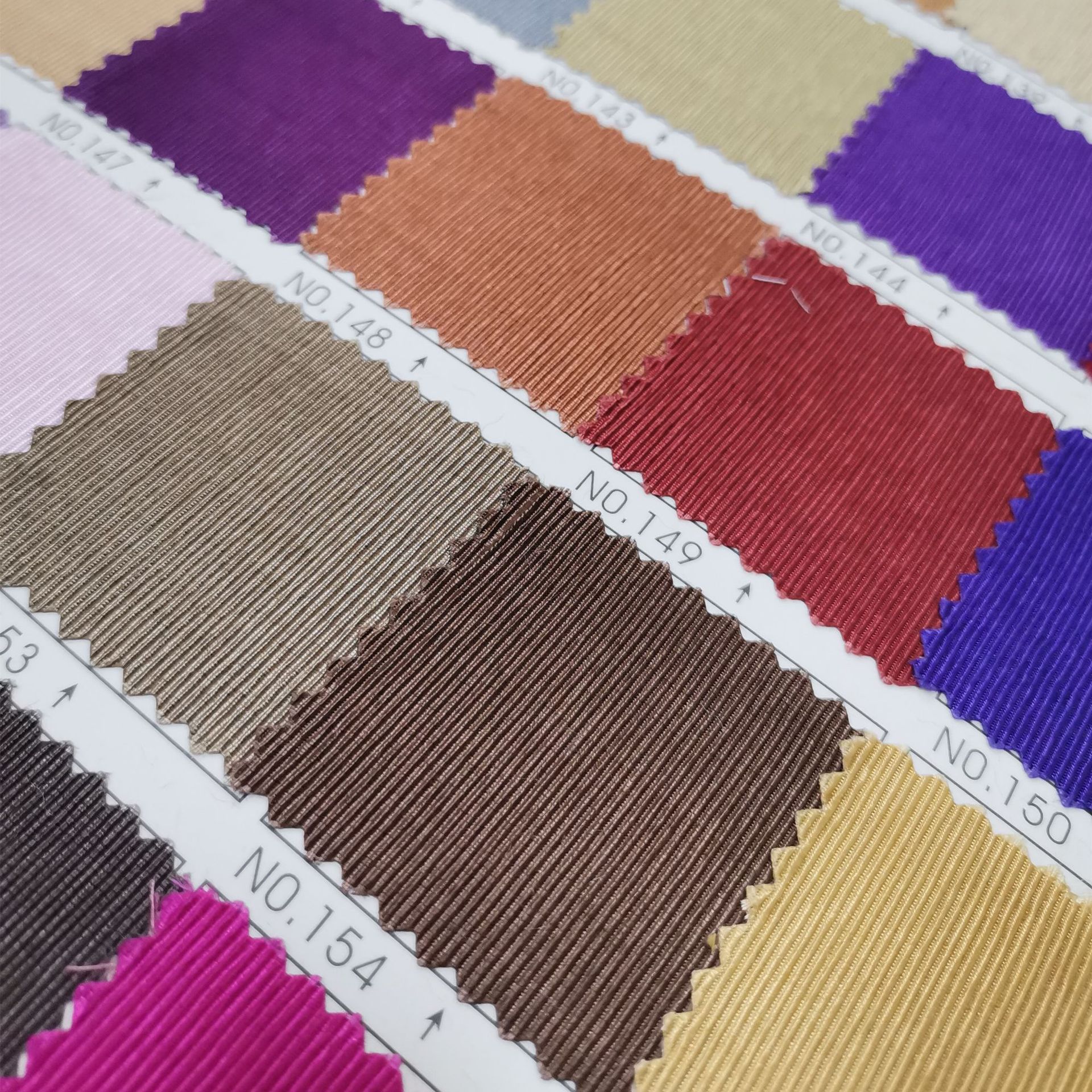 In stock supply rayon 5-strand 6-strand Shandong silk wool GE cloth double-strand silk horizontal pattern polyester fabric shoe material decorative fabric