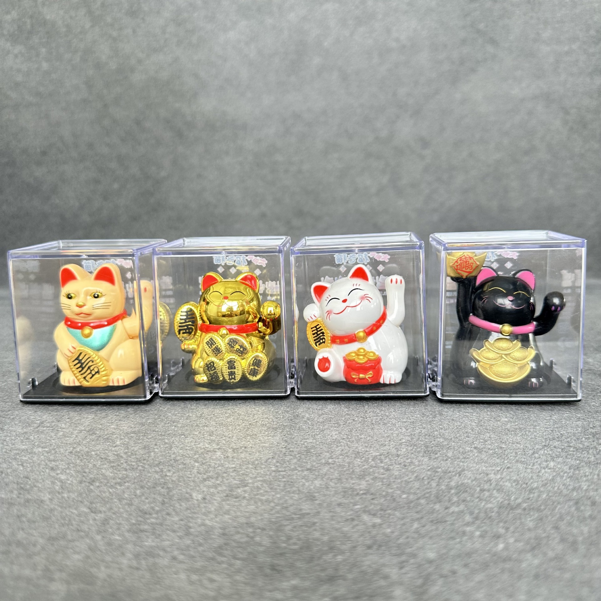 Солнечный кот, приносящий богатство и сокровища, маленький помахивающий кот, мини-кот для интерьера автомобиля, офисный подарок