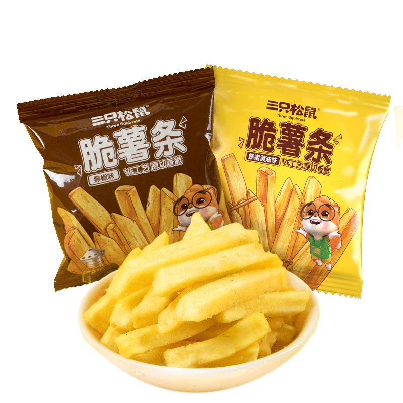 [three squirrels crispy fries weighing] leisure children healthy snacks crispy fries non-puffed