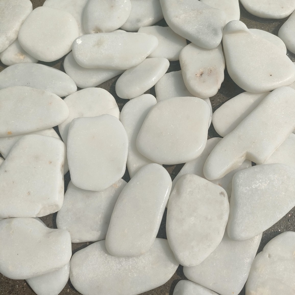 Painting Stone Carving Stone Pebble Pieces White Stone Pieces Wall Pavement Paving Manufacturer Dropshipping