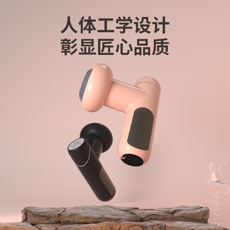 Cross-Border Mini Abdominal Massager Fascia Gun Neck Membrane Relaxation Belly Massage Handheld Home Electric Abdominal Massager for Abdominal Tightening