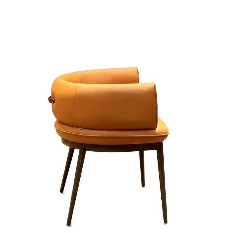 Reception Chair Hotel Chair Banquet Restaurant Cafe Chair Commercial Hotel Book Chair Dining Chair Orange Hotel Furniture