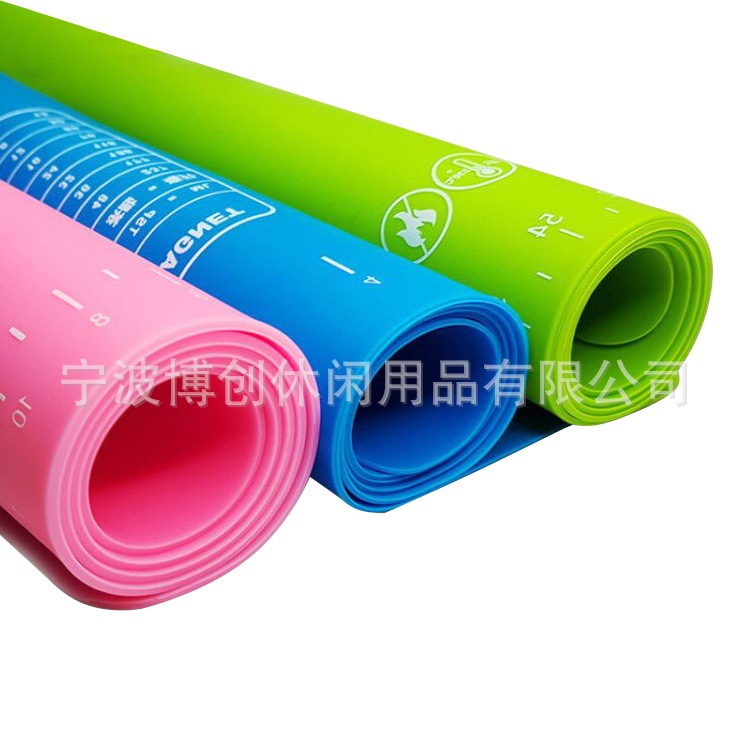 Kitchen Baking Silicone Mat Silicone Dough Mat Food Grade Thickened Scale Heat Insulation Chopping Board and Noodle Cooking Spot