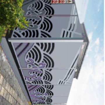 Electric Fence Guardrail Wave Punching Adjustable Landscape Fence Patent Number 9538943