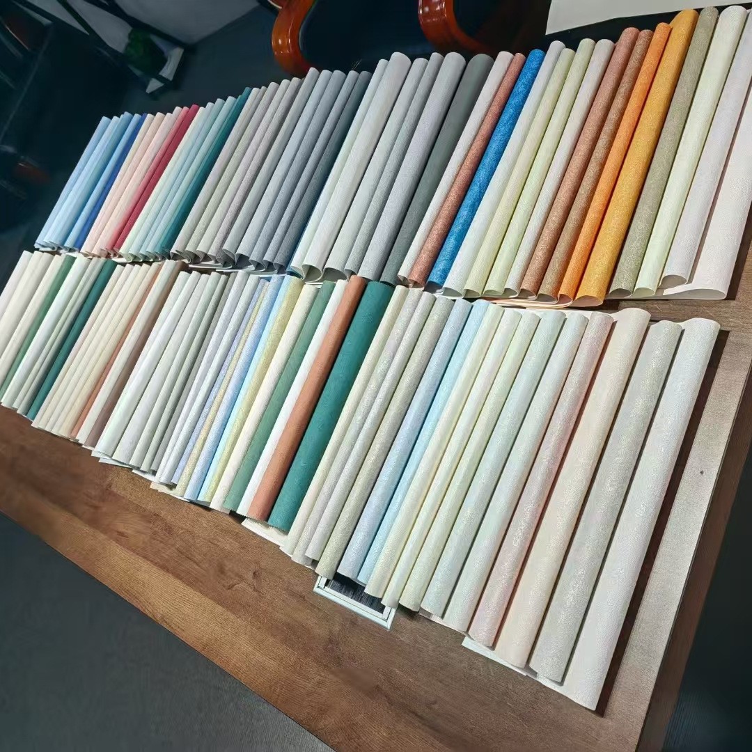 Wallcovering Texture High-grade Seamless Wall Cloth Art Paint Wall Cloth Linen Light Luxury High-end PVC Full