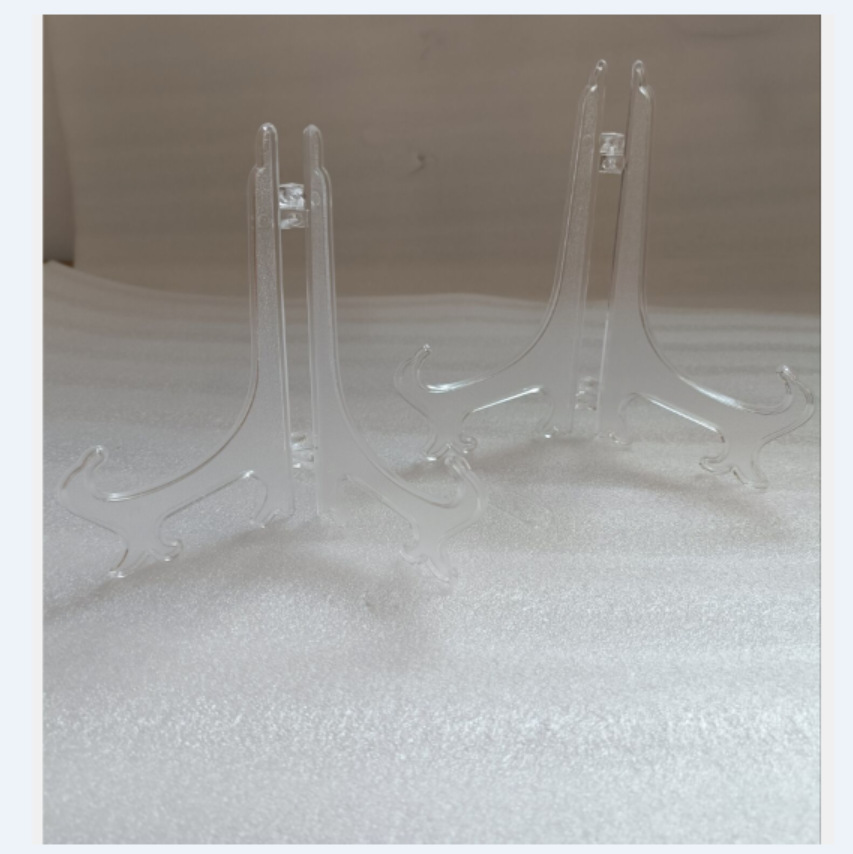 Factory Direct Sales Transparent Plastic Plate Rack Hanging Plate Rack Transparent Display Rack Transparent Photo Frame Bracket Ornament Bracket