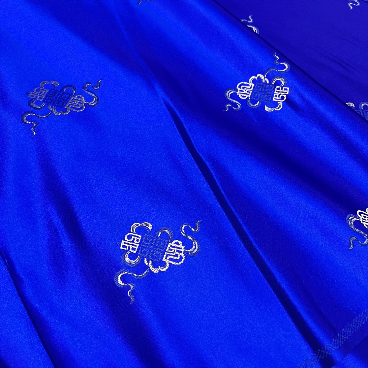 Ribbon Square Brocade Fabric Ethnic Style Tang Suit Cheongsam Mongolian Robe Vest Ethnic Minority Clothing Fabric