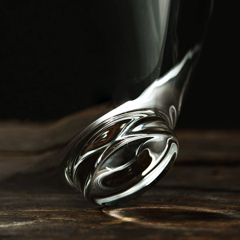 Transparent Glass Tea Bowl Tea Set Single Kung Fu Small Tea Cup Master Cup Tea Bowl Single Cup Tea Cup Petal Tea Cup