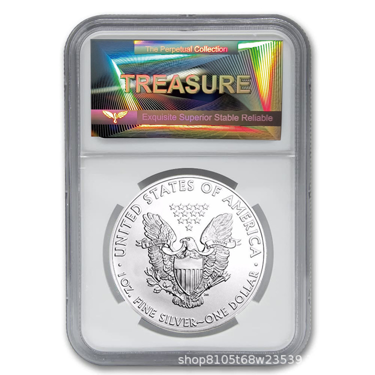 Cross-Border dedicated to the United States silver coin identification box rating coin box coin collection box protection box coin storage empty box