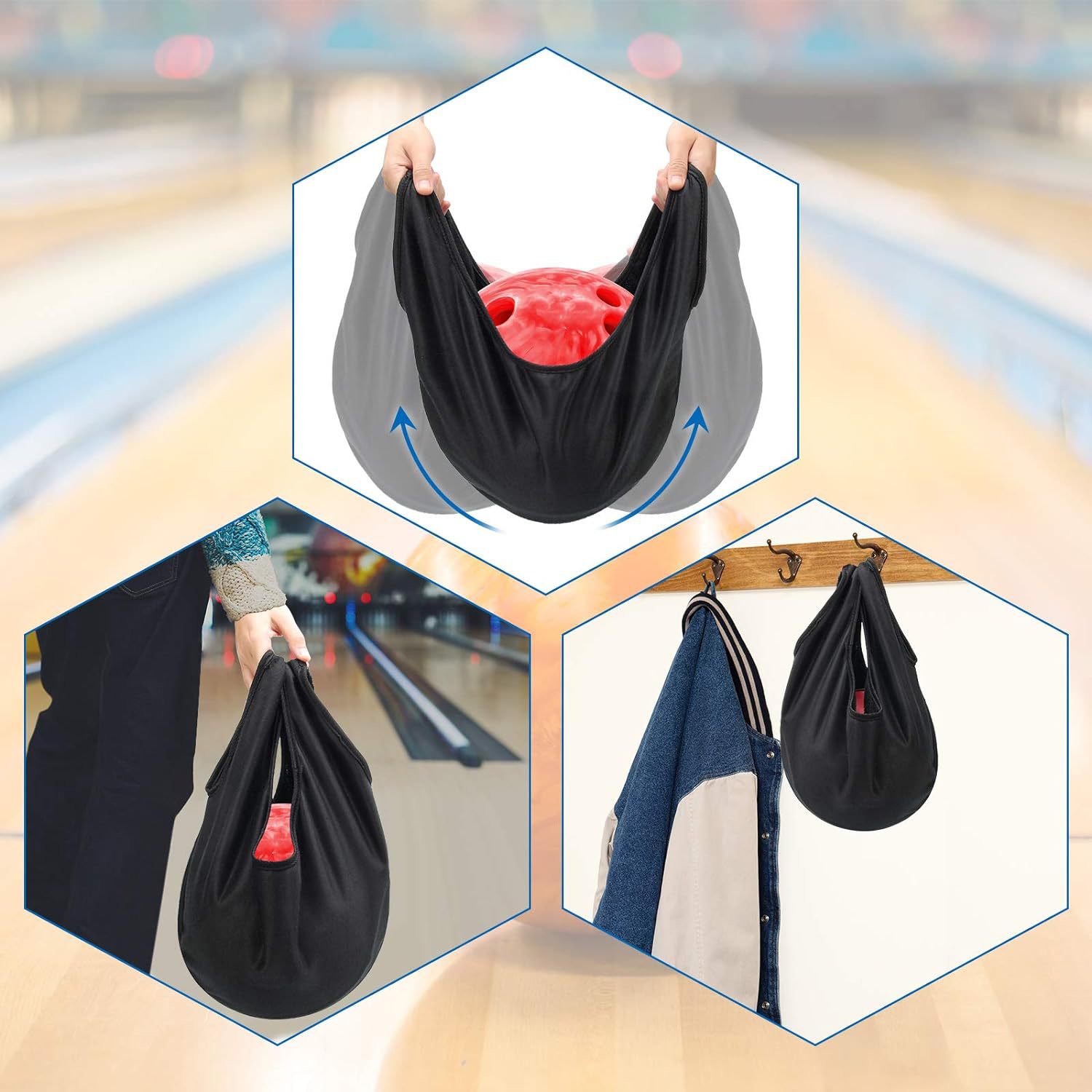 Sports bowling ball cleaning bag wiping cloth cleaning polishing fabric soft fiber cleaning towel outdoor