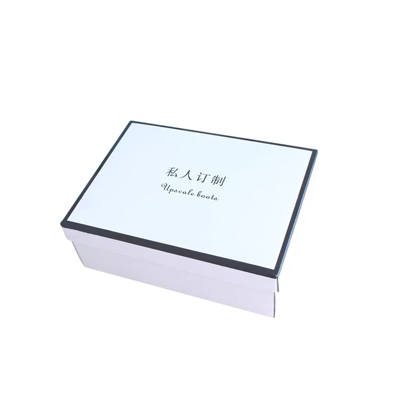 Factory Colorful Shoe Box Packaging Box Thickeneded Kraft Paper Heaven and Earth Cover Sneakers Aj Storage Box Empty Box Logo Customization