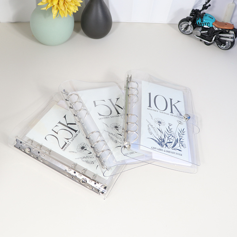 Spot Cross-Border Envelope December Cash Saving Challenge Savings Book 2.5K5K10Kpvc 6-Hole Binder