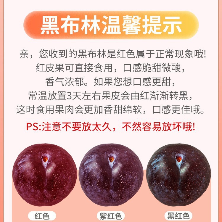 Yellow Meat Black Breed Plum 2.50kg Fresh Seasonal Black King Kong Dinosaur Eggs Crisp Plum Large Fruit for Pregnant Women Free Shipping 1