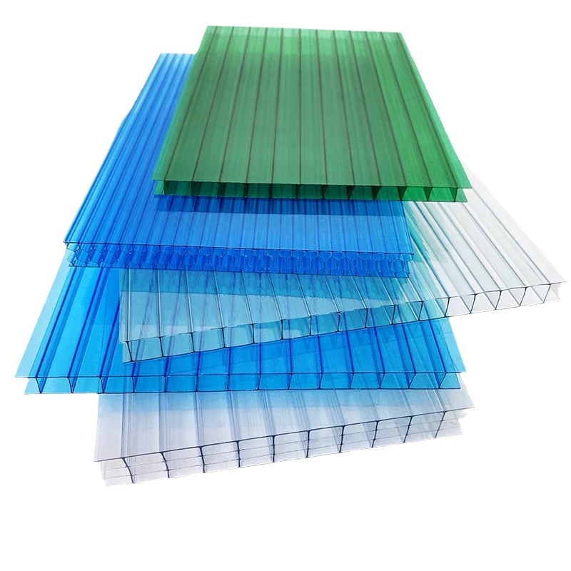 Pc Sunshine Board Hollow Double Layer Four Layer 10mm Sunshade Carport Canopy Polycarbonate Honeycomb Transparent Pc Endurance Board