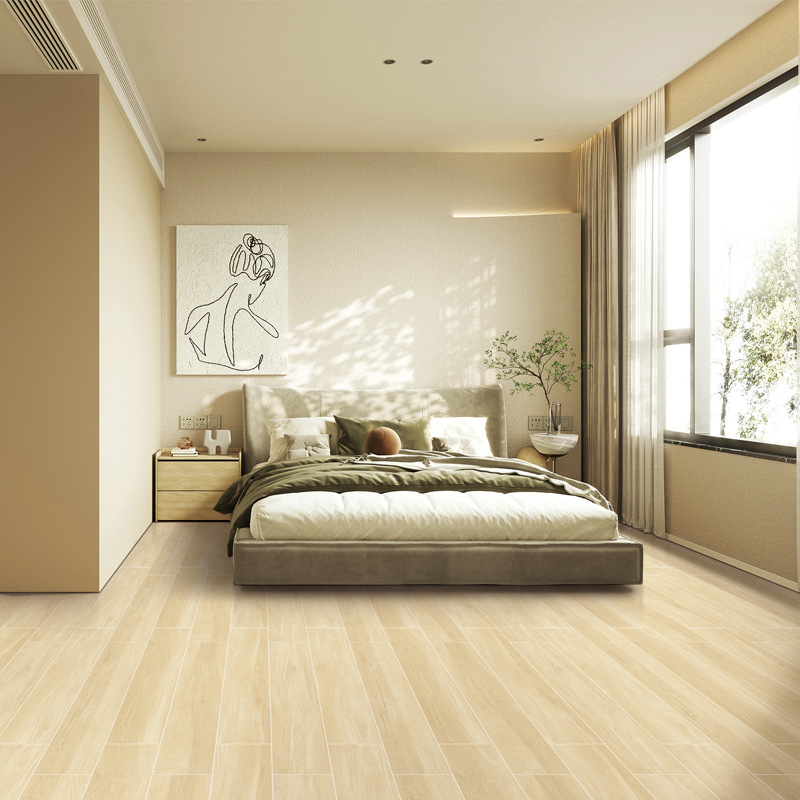 Nordic Wood Grain Tiles 150X900 for Living Room and Bedroom, Wood Grain Tiles That Mimic Wood Grain, Original Wood Floor Tiles Manufacturer