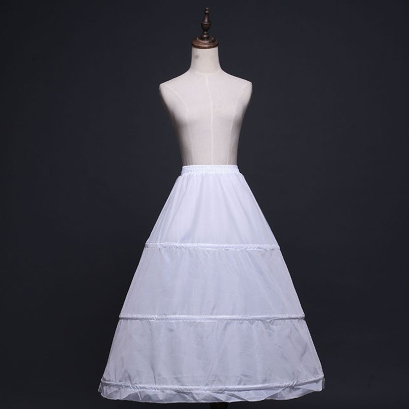 Factory direct supply wholesale three steel ring a layer of cloth elastic waist Velcro tether skirt wedding dress liner skirt