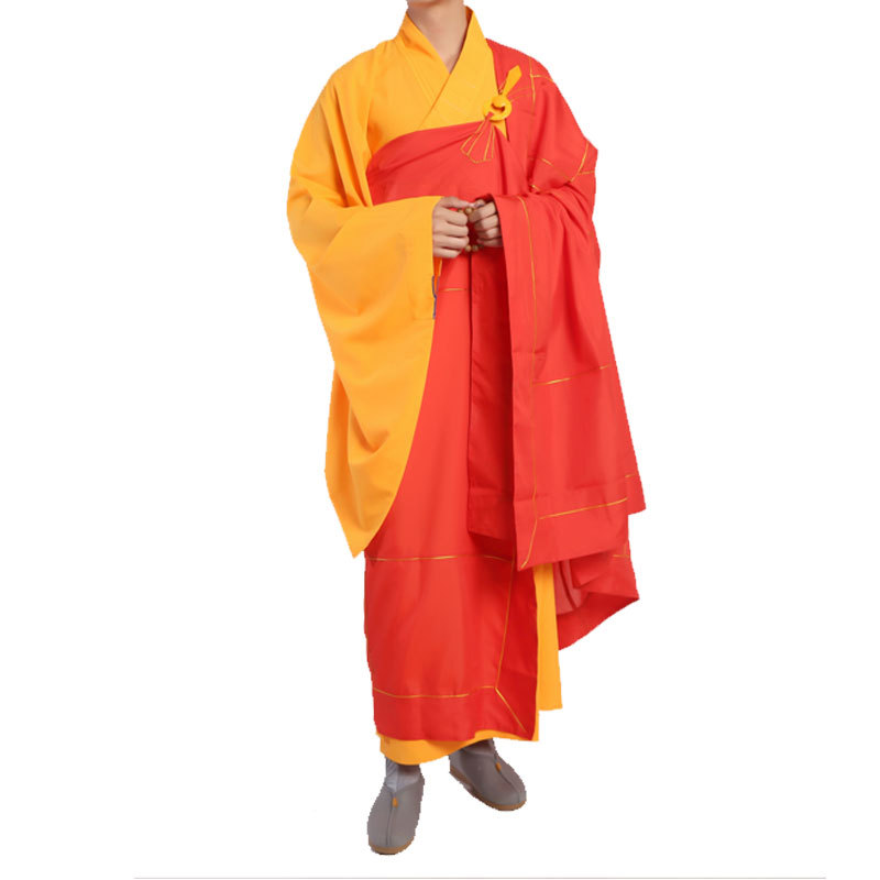 Saffron Monk Phnom Penh Dharma Clothes Seven Repentance Clothes Red Monk Clothes Men and Women Five Clothes Monk Clothes Tang Monk Buddha Clothes Ancestral Clothes