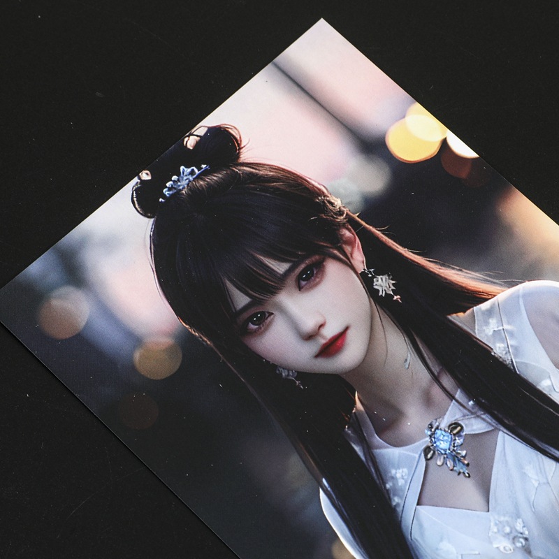 Customized Postcard Life Sea Sea Ins Scenery Couple Animation Illustration Custom Student Gift Wall Cultural Creation