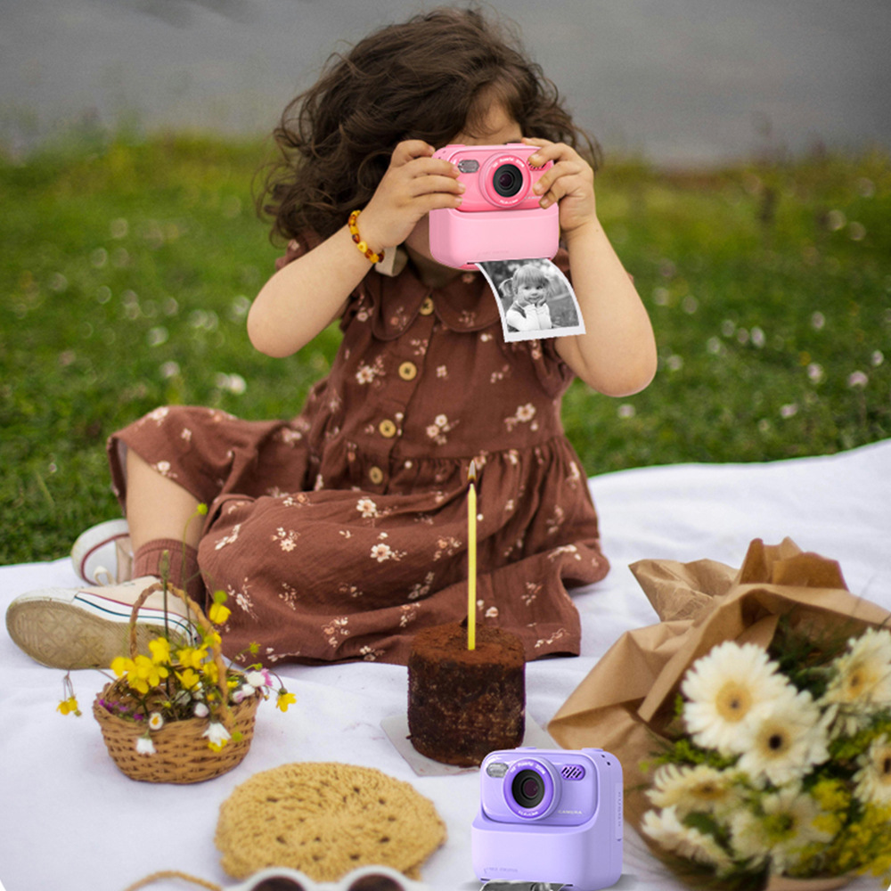 Zongxin P79 Kidsren's Printer Hd Video and Photo Dual-Camera Multi-Functional Mini Instant Camera