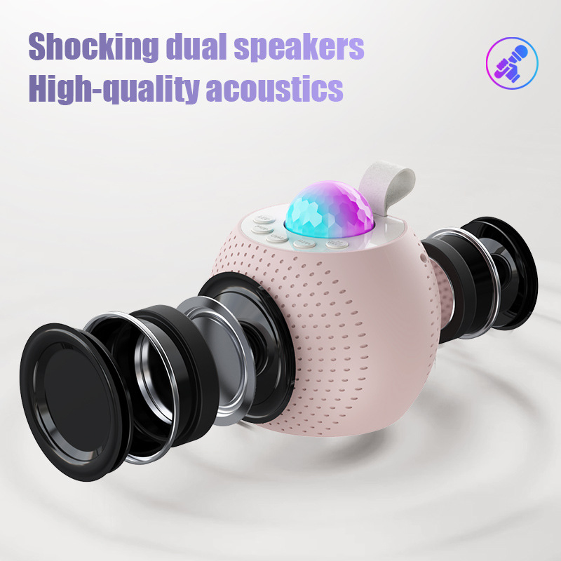 Projection Starry Sky Lamp Bluetooth Karaoke Audio All-In-One Machine with Microphone Split Microphone Outdoor Speaker Ktv Set