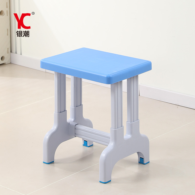 Plastic Steel Stool, Plastic Children's Student Stool, Laboratory Square Stool, Training Export School Desk and Chair