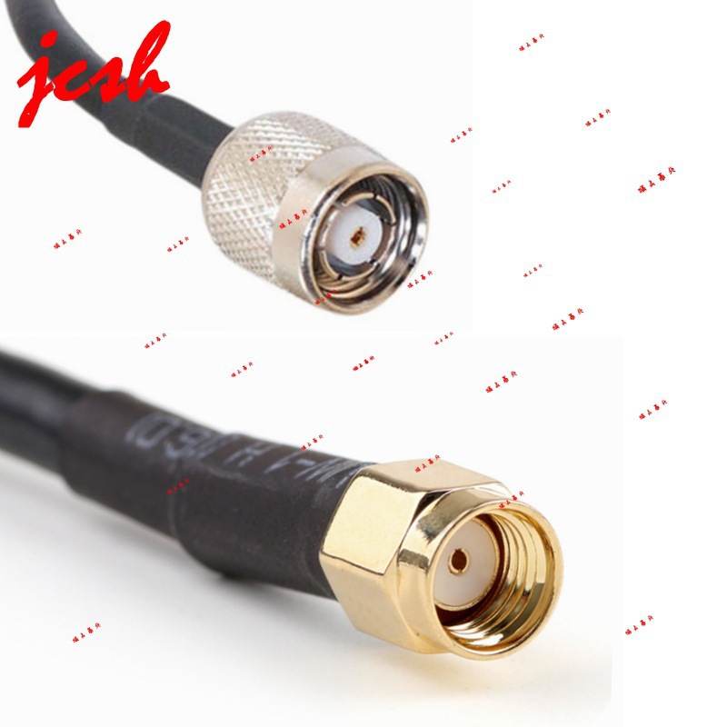 Rp-Sma-J Internal Thread Internal Hole Reverse Connection to Rp-Tnc-J Internal Thread Internal Hole Rg58 50-3 Rf Rf Cable