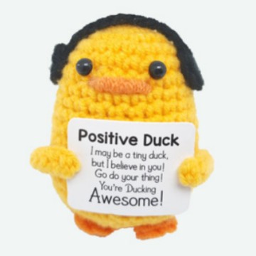 Cross-border New Crochet Positive Energy Animal Positive Penguin Expression Bag Hand-woven God Beer Finished Doll