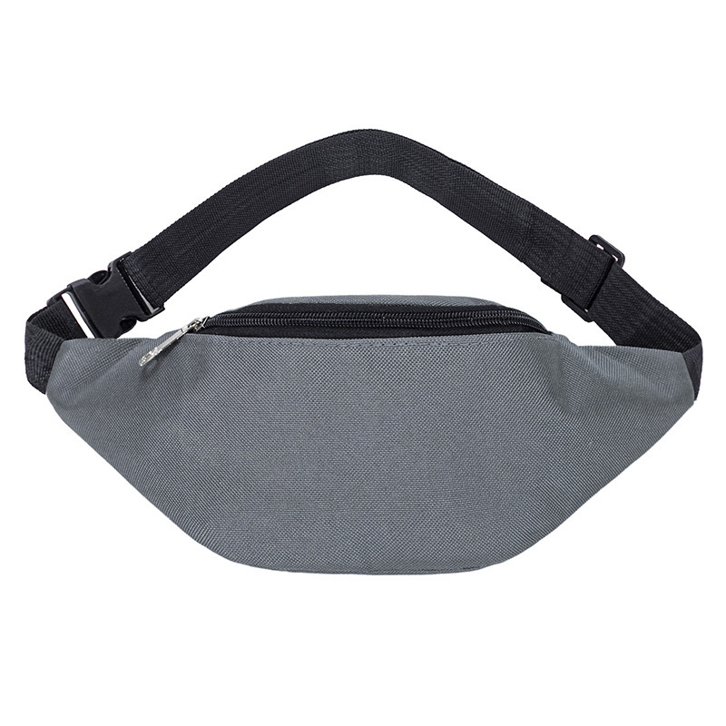 Wholesale new Oxford waist bag outdoor simple solid color cross-border sports running mobile phone bag multi-functional riding satchel